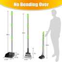 TOOGE Pooper Scooper, Dog Pooper Scooper Long Handle Stainless Metal Tray and Rake for Medium Small Dogs Heavy Duty Pet Supplies to Use for Grass, Dirt or Gravel