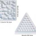 2pcs Pyramid Resin Puzzle Molds, Puzzle Silicone Mold for Epoxy Resin Casting, Silicone Mold for DIY Crafts