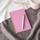 2 x Blue Sky Undated Planner Calendar, 5 x 8 Weekly View Organizer, Twin-Wire Binding, Flexible Cover, Blank Notes Pages for Goal-Setting and Productivity (Imperial Rose, 5" x 8")