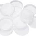 Uxcell 50 Pcs Mailing Tube End Caps 3" ID Round Cardboard Shipping Tube End Caps Protective Plastic Poster End Caps for Paper Mailing Tubes Shipping and Storage of Documents and Art