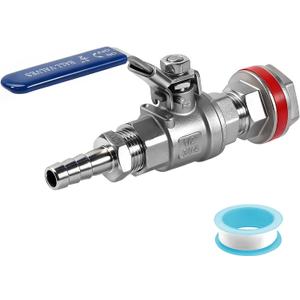 npt 1/2 home brew bulkhead ball valve stainless steel 304 for Homebrew beer Kettle tap equipment kit, weldless water tank spigot (1 pc)