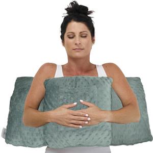 Zomaple Mastectomy Pillow - Post Surgery Pillow, Mastectomy Recovery Must Haves, Breast for After Heart Surgery, Reduction & Augmentation Patients Sleeping, Recovery Seatbelt Protection-Surgery Gift
