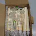 Enhon 12 Pcs Battery Operated Window Candles, Ivory LED Christmas Window Candles with Sensor Dusk to Dawn, Cordless Flameless Taper Candlestick with Battery & Suction Cup for Xmas Wedding Decorations