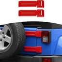 RT-TCZ for Jeep JK Tailgate Hinge Cover Trim Red for Jeep Wrangler JK JKU 2007-2017 Red Exterior Accessories 2pcs