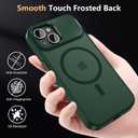 Innaght Magnetic for iPhone 15 Case with Stand,Compatible with MagSafe,Rugged,Heavy Duty,Protective case Kickstand,[Built-in Invisible Stand],Green