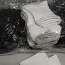 20 Pairs Crew Athletic Socks for Kids Breathable Cushion Crew Socks for Kids Sport Running Traveling, Black, White, Gray