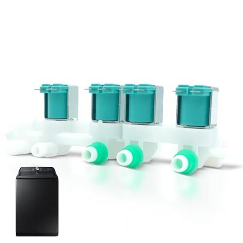 WA50R5400AV WA46CG3505AVA4 Washer Water Inlet Valve Fit for Samsung WA47CG3500AVA4 WA50R5200AV WA50R5400AW WA50T5300AC WA52DG5500AWUS WA54R7200AV WA54R7200AW WA54R7600AC WA46CG3505AWA4 WA47CG3500AWA4