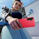 FNTCASE for Samsung Galaxy A26-5G Case: Dual Layer Protective Heavy Duty Cell Phone Cover Shockproof Rugged with Non Slip Textured Back - Military Protection Bumper Tough - 2025, 6.7 inch (Red)