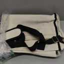 Canvas Tote Bag for Women, 15-Pockets Work Laptop Tote Purse Large Crossbody Nurse Teacher Bible Bag for School Travel Daily | with Strap & Zipper, Multi Compartment, Stand Upright Stably, College Shoulder Bag, Clinical Nursing Bag, Ideal Gift for Women (Medium-14inch, M2.black & White)