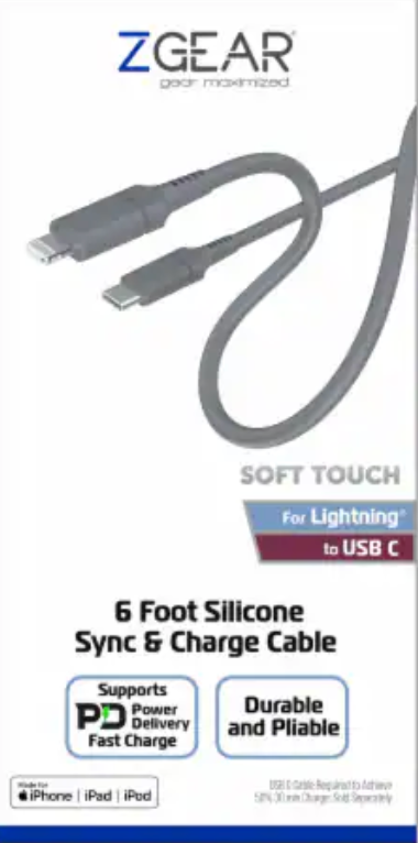 ZGear® Silicone Sync & Charge Cable 