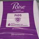 Poise Incontinence Pads & Postpartum Incontinence Pads, 7 Drop Ultra Absorbency, Long Length, 39 Count, Packaging May Vary