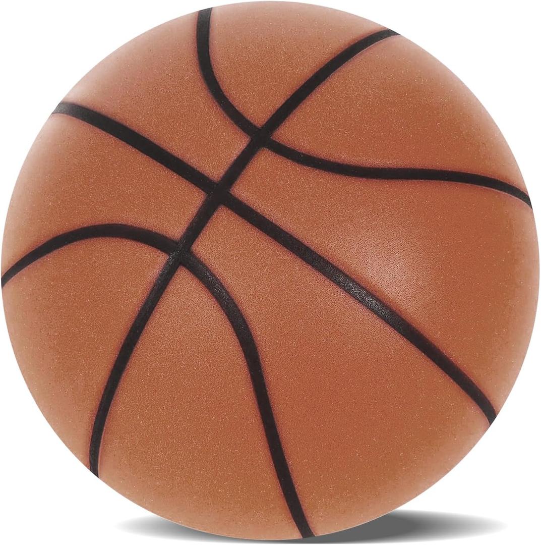Silent Basketball,2025 High-Density Soft Foam Silent Basketball Dribbling Indoor,Highly Elastic Soundless Basketball, Dribble Dream Silent Basketball Size 7/24 cm for Kids Boys&Girls.