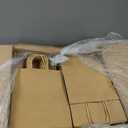 qiqee 400-Packs Brown Paper Gift Bags with Handles Bulk 10.6"x8.3"x4.3" Medium Size Paper Bags Multiple Uses
