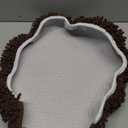 Chenille Elongated Toilet Seat Cover 19.5"x 15" Machine Washable Solid Toilet Lid Cover Adjustable Rubber Backing Fits Only 18-19.5" L x 14-16" W Elongated Toilet Seat