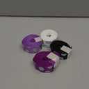 MTLEE 4 Rolls Volleyball Ribbons Volleyball Decorations Glitter Grosgrain Ribbons 20 Yards 7/8-inch for Cheer Gift Wrapping Making Hair Bows Sports Theme Party Decor(White, Black, Purple, Grape)