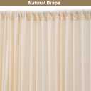 20x10ft Wrinkle Free Cream Backdrop Curtain for Parties Soft Fabric Drapes Wedding Curtain Backdrop for Birthday Party Decorations Background for Photography 5x10ft,4 Panels