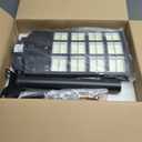 5000W Solar Street Lights Outdoor 6500K Cool White IP66 Waterproof Flood Lights with Motion Sensor & Dusk to Dawn, Wide-Angle Remote Control for Parking Lots/Yards (2-Pack)