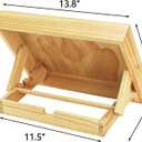 DEAYOU 2 Pack Tabletop Easel for Painting, Adjustable Angle Wooden Art Easel Stand, Portable Drawing and Sketching Board for Canvas, Book, Artwork, Drafting, Student, Artist, Beginner, 13.8"x11.4", 13.8" L x 11.4" W x 1.9" H