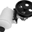 20-1013 Power Steering Pump with Pulley & Reservoir Assembly for 2009-2010 Ram 1500 V6 3.7L / V8 4.7L / V8 5.7L Power Assist Pump Replacement Part # 201013 55398903AE 55398904AD