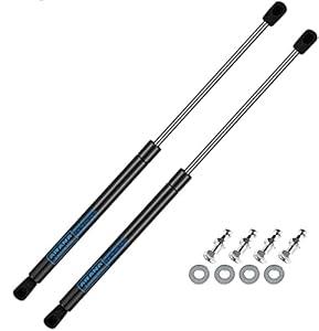 20 inch 180 LB Gas Prop Struts Shocks, 20" 800 N Gas Springs for Heavy Duty Tonneau Cover Truck Pickup Sled Trailer Large Tool Box Lid Trap Door (Super STRONG/ Support Lid Weight: 155 ~ 200lbs), 2Pcs