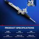 KAX Hydraulic Power Steering Rack and Pinion Compatible with Honda Odyssey 2007 2008 2009 2010 All Models Replace - 262747