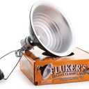 Fluker's Repta-Clamp Lamp, Heavy Duty Clamp Light For Reptile Tanks and Terrariums, UL/CUL Approved, Great for Reptile Basking, 150-Watt Maximum with On/Off Switch, 8.5"