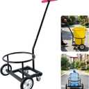 Upgraded Portable 5 Gallon Bucket Cart, Multi-Functional Hand Dolly (Black)