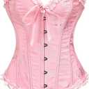 Fashion Costumes Corset Tops for Women, Bustier Shapewear Lingerie, Lace Waist Push Up Bodysuit S