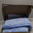 SHACOS Soft Fluffy Bathroom Rugs Set of 3 Pieces Bath Mats with U Shape Toilet Rugs Non Slip Washable Bath Rugs Absorbent Bathroom Carpet 16"x24"+20"x32"+U Shaped 20"x24", Light Blue