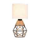 Hamilyeah Boho Table Lamps, Woven Table Lamp for Nightstand with On/Off Switch, Farmhouse Beside Lamp for Bedroom, Industrial Table Lamp for Living Room