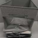 DIMJ Collapsible Storage Cubes, 9 Packs Cube Storage Bins with Window, Fabric Storage Baskets for Shelves, Closet Storage Boxes for Clothes, Toys, Books, 11 Inches Sundries Blended