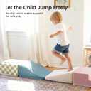 Tiny Land Soft Foam Climbing Blocks for Toddlers, 6-Piece Baby Foam Climbing Blocks, Indoor Playground Climbing Toys, Ideal Gift for Kids Activity Crawling and Sliding Foam Play Set (Morandi), Varying from 5 to 15 inches in height