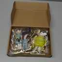 Fanfanwin 6 Pcs Christmas Tree Bear Ornaments 5.91" Skiing Bear Felt Hanging Animal Ornaments Winter Holiday Christmas Tree Gift Home Decoration