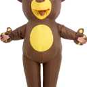 One Casa Inflatable Costume Adult,Blow Up Bear Suit,Full Body Animal Halloween Costumes for Men Women