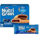 Nutri-Grain Breakfast Bars, Made with 10g Whole Grains, Kids Snacks, Blueberry, 20.8oz Box (16 Bars) (EXP 11/14/26)