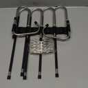 Magic Pants Hangers Space Saving - 2 Pack for Closet Multiple Layers Multifunctional Uses Rack Organizer for Trousers Scarves Slack (2 Pack with 10 Metal Clips)