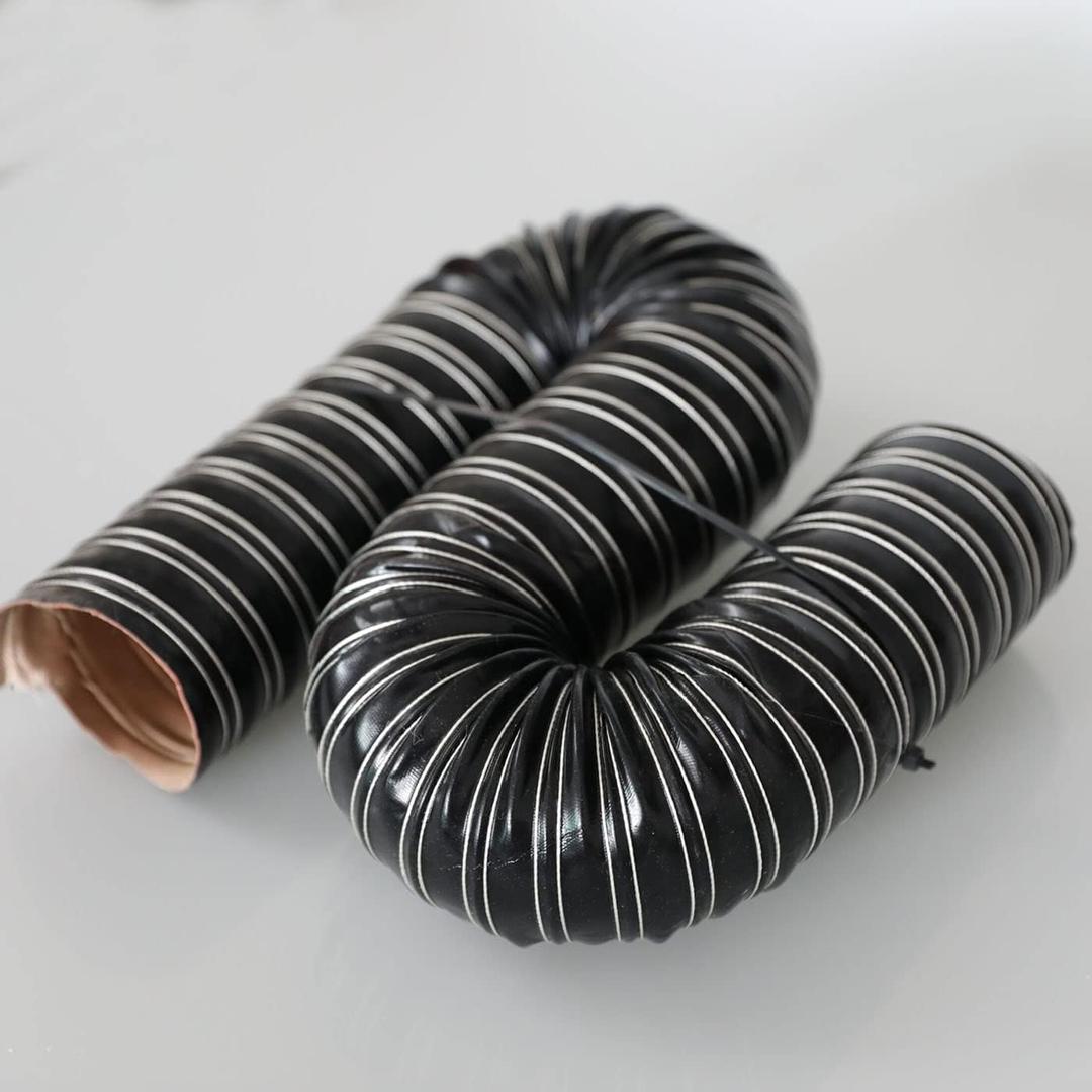 Heat Resistant Automotive Silicone Flexible Brake Cooling Air Ducting Induction Intake Pipe Hose, Inner Diameter 63mm (2.5"), Length 3 Meter (10 Feet), Black