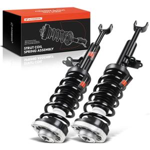 A-Premium Front Complete Struts Compatible with BMW [F10] 528i 535i, 2011-2016, w/o Electronic & Sport Suspension - 2x Replacement Suspension Shock Absorber with Coil Spring Assembly