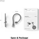 elago Ear Hooks Designed for Samsung Galaxy Buds 3 &Galaxy Buds 3 Pro Earbuds Accessories, Anti-Slip, Ergonomic Design, Comfortable Fit (Dark Gray)
