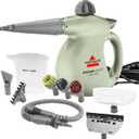 BISSELL Steam Shot Deluxe handheld pressurized steamer for maintenance cleaning with 10 cleaning tools