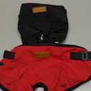 2-Pack Dog Diapers Female |Puppy Essentials Washable & Reusable,Suitable for Period Diapers, Dog Pants to Prevent LickingBlack&red Large