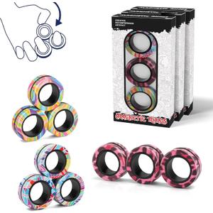 Magnetic Rings Fidget Toy Set, Idea ADHD Fidget Toys (A9-1)