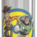 Zak Designs Toy Story 4 Buzz & Woody 15.5 ounce Water Bottle, One Hand Operation Action Lid and Built-in Carrying Loop, with Straw is Perfect for Kids