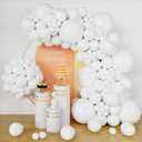 134Pcs White Balloons Different Sizes 5 10 12 18 Inch White Balloon Garland Arch Kit, Latex Balloons for Birthday Wedding Baby Shower Party Decorations.