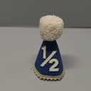 Agvgaza Half Birthday Hat -Baby 1/2 Birthday Cone Hat,Six Months Decorations,Party Hat Outfit for Girls/Boys (Navy Blue)