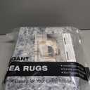 Abstract 3x5 Washable Rug-Modern Non Slip Area Rug Soft Carpet Foldable Distressed Stain Resistant Neutral Rugs for Hallway Living Room Bedroom Decor Indoor Small Farmhouse Rug 3'x5' Blue Gray