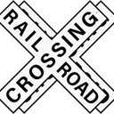 2 Pack Railroad Crossing Sign 18"18" Reflective Aluminum Large | Weatherproof Rust-Free Metal, Pre-Drilled Holes, X-Shape Crossbuck Design for Train, Railway, Farm, Garage, Wall Decor.
