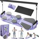 HosculAB Pilates Board - Pilates Reformer Set, 6 in 1 Pilates Boards for Home Workout, Portable and Foldable Pilates Reformers Machine, Multifunctional Pilates Board for Women