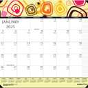 House of Doolittle 2025 Geometric Monthly Desk Pad Calendar, 22 x 17 Inches, January - December