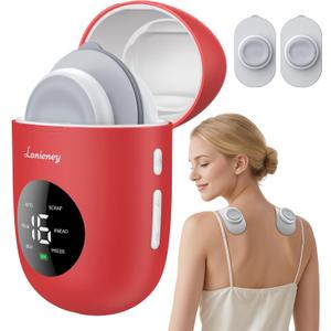 Wireless TENS Unit, Muscle Stimulator for Pain Relief, U8PRO EMS TENS, Red
6 Modes, 2 Channel, Pocket-Size, Rechargeable Massager with Charging Case, TENS for Neck, Back, Shoulder, Gift for Women